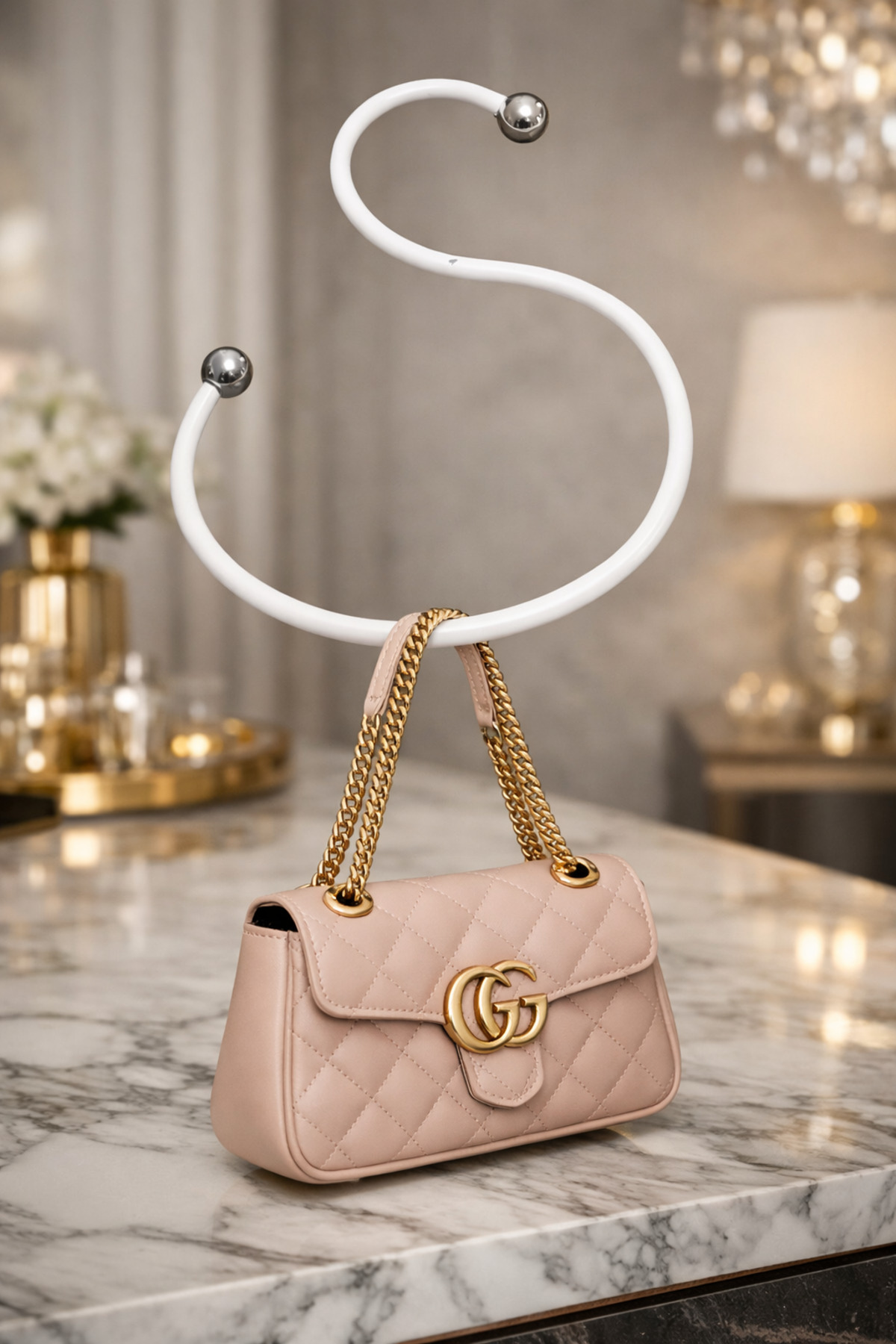 Paslanmaz Çelik Çanta & Şal Askısı (1 Adet) | Kırılmaz Dayanıklı