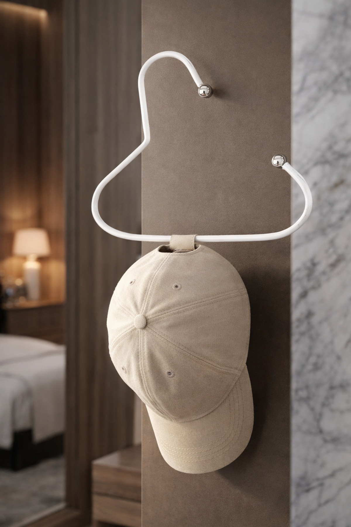 Paslanmaz Çelik Şapka Askısı (1 Adet) | Kırılmaz Dayanıklı | Şapka Düzenleyici