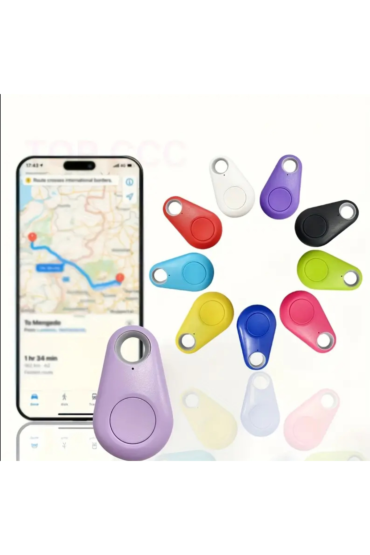 Android&Apple uyumlu - Kablosuz Bluetooth Takip Cihazı – GPS Destekli, Alarm, Eşya ve Evcil Hayvan