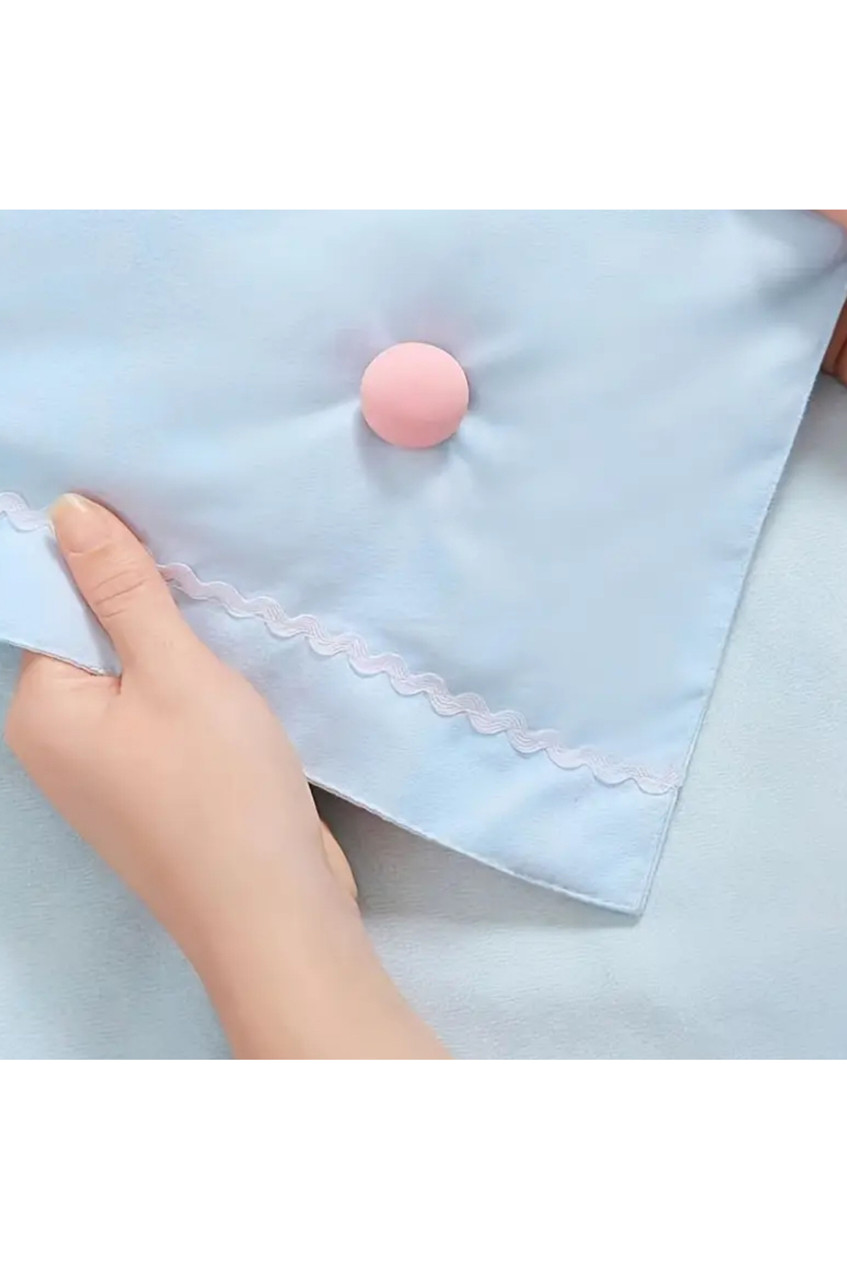 4 Adet PEMBE Mantar Başlıklı Nevresim Klipsi – Kaymaz Kumaş Tutucu İğne – Yorgan, Çarşaf, Kılıf