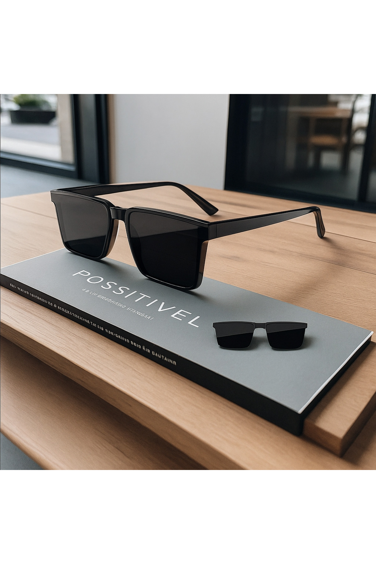 Unisex Siyah Güneş Gözlüğü – UV Korumalı, HD Lensli, Şık ve Modern Kare Tasarım