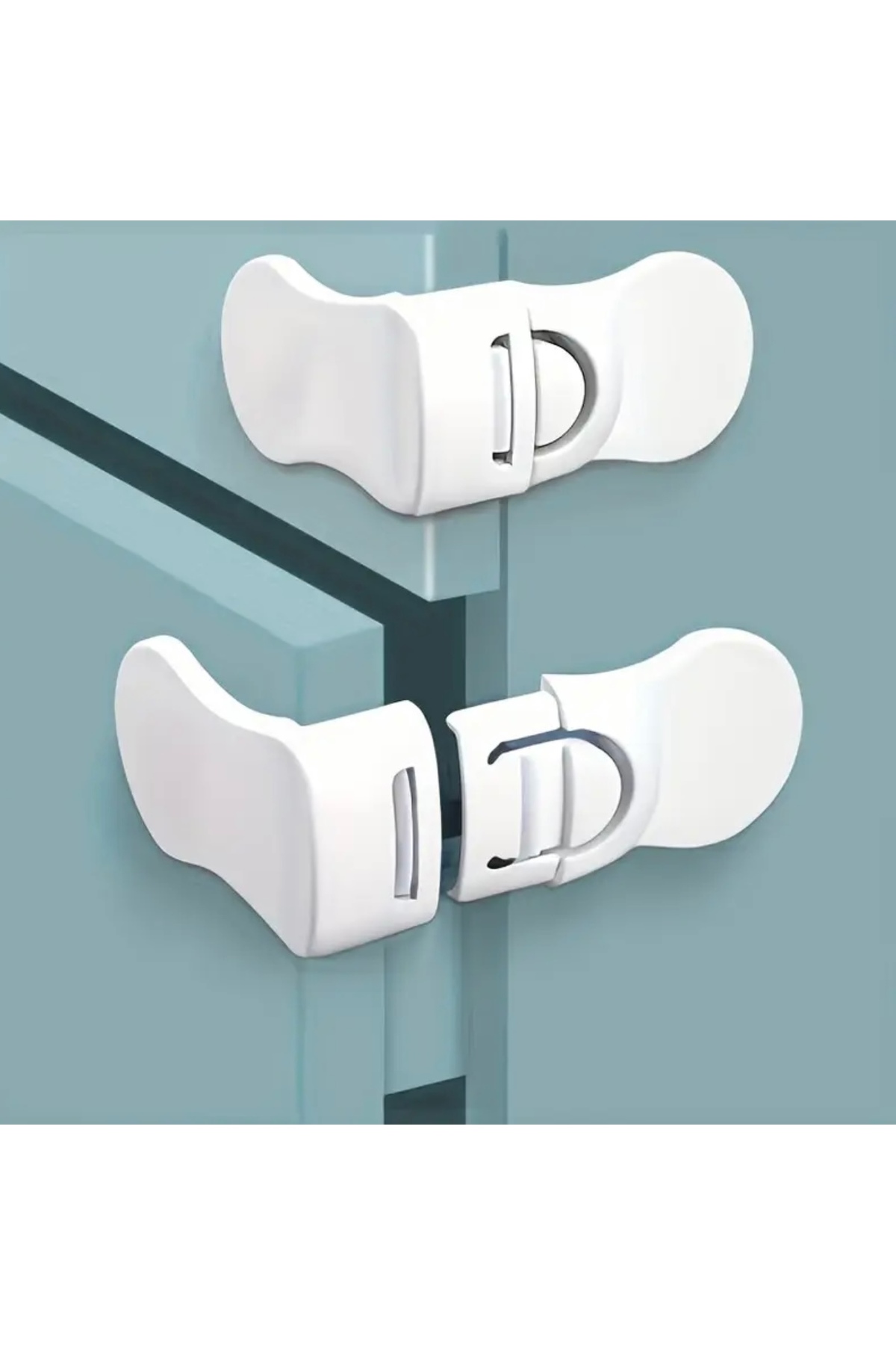 3’lü Çok Amaçlı Çocuk Güvenlik Kilidi – Çekmece, Dolap, Buzdolabı İçin, Delmesiz Montaj