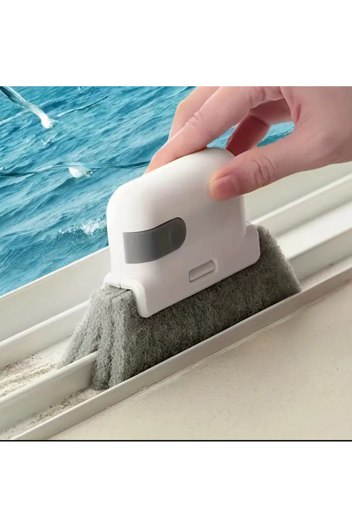 Pencere Rayı Temizleyici Fırça – Çok Amaçlı Yüzey ve Boşluk Temizleme Aparatı