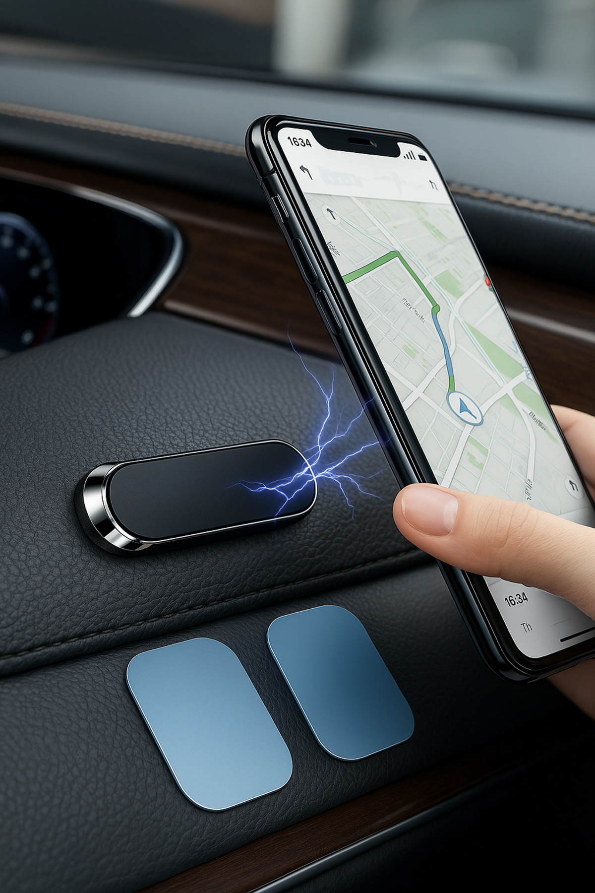 Manyetik Araç Telefon Tutucu - Ultra Güçlü, 360° Döner Başlıklı, Tüm Telefonlarla Uyumlu