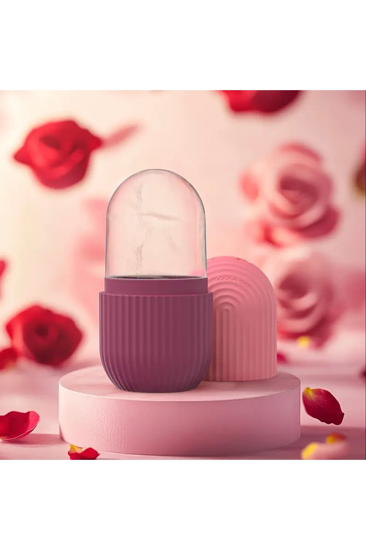 Yüz İçin Buz Silindiri | Gözenek Sıkılaştırıcı, Şişlik Azaltıcı, Parlaklık Veren Cilt Bakım Aracı