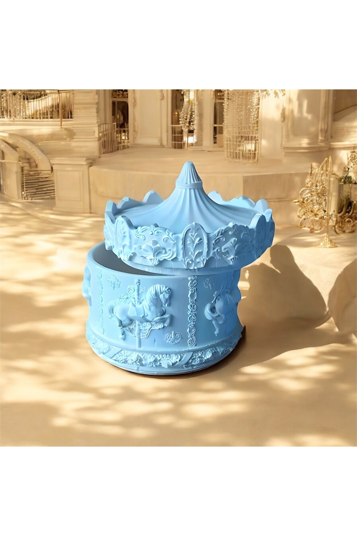 Takı & Mücevher Kutusu 12x10 Cm - Atlı Karınca Özel Tasarım Organizer