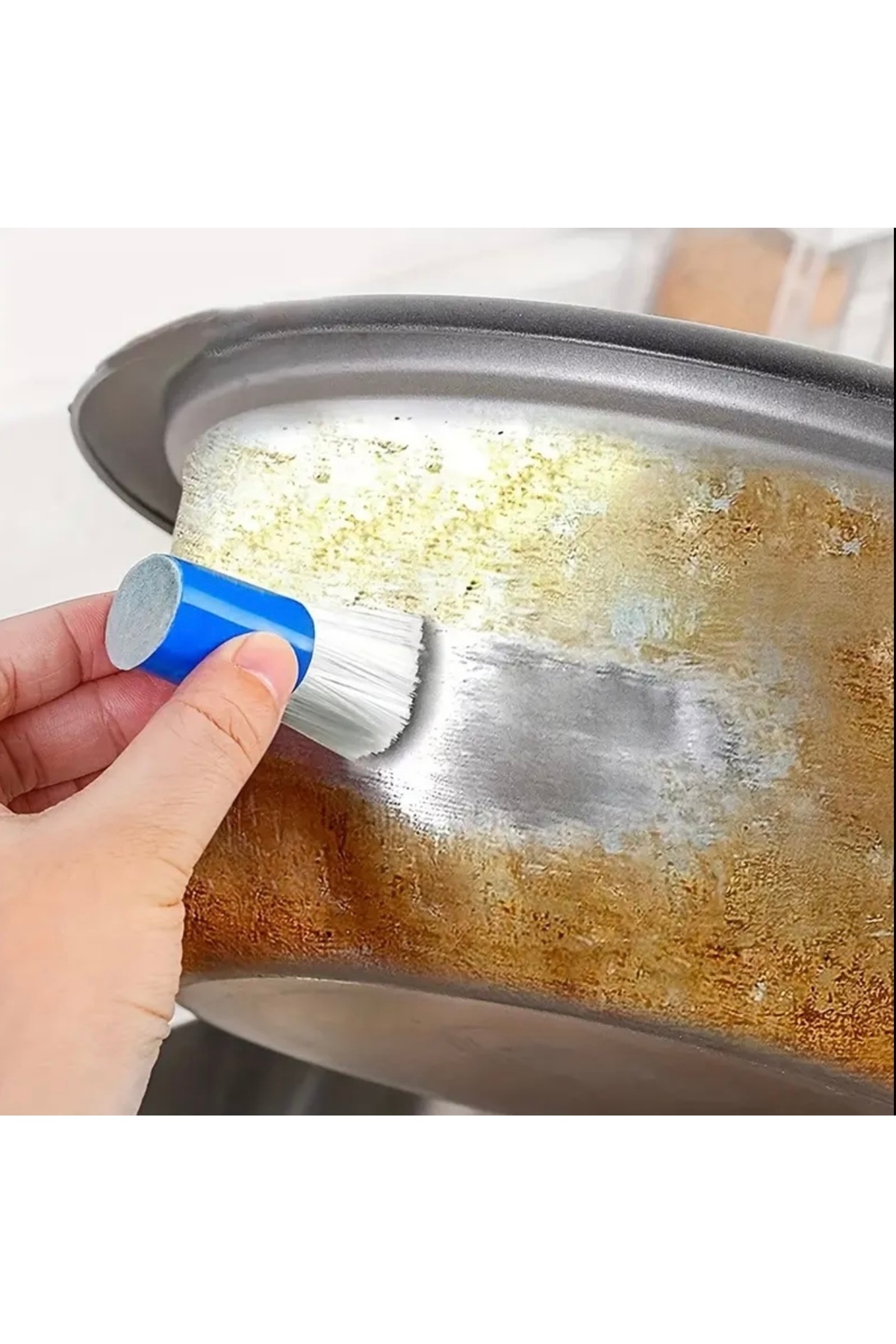 Sihirli Tencere ve Mutfak Temizleme Fırçası - Pas ve Yanık Lekeleri İçin Güçlü Temizlik