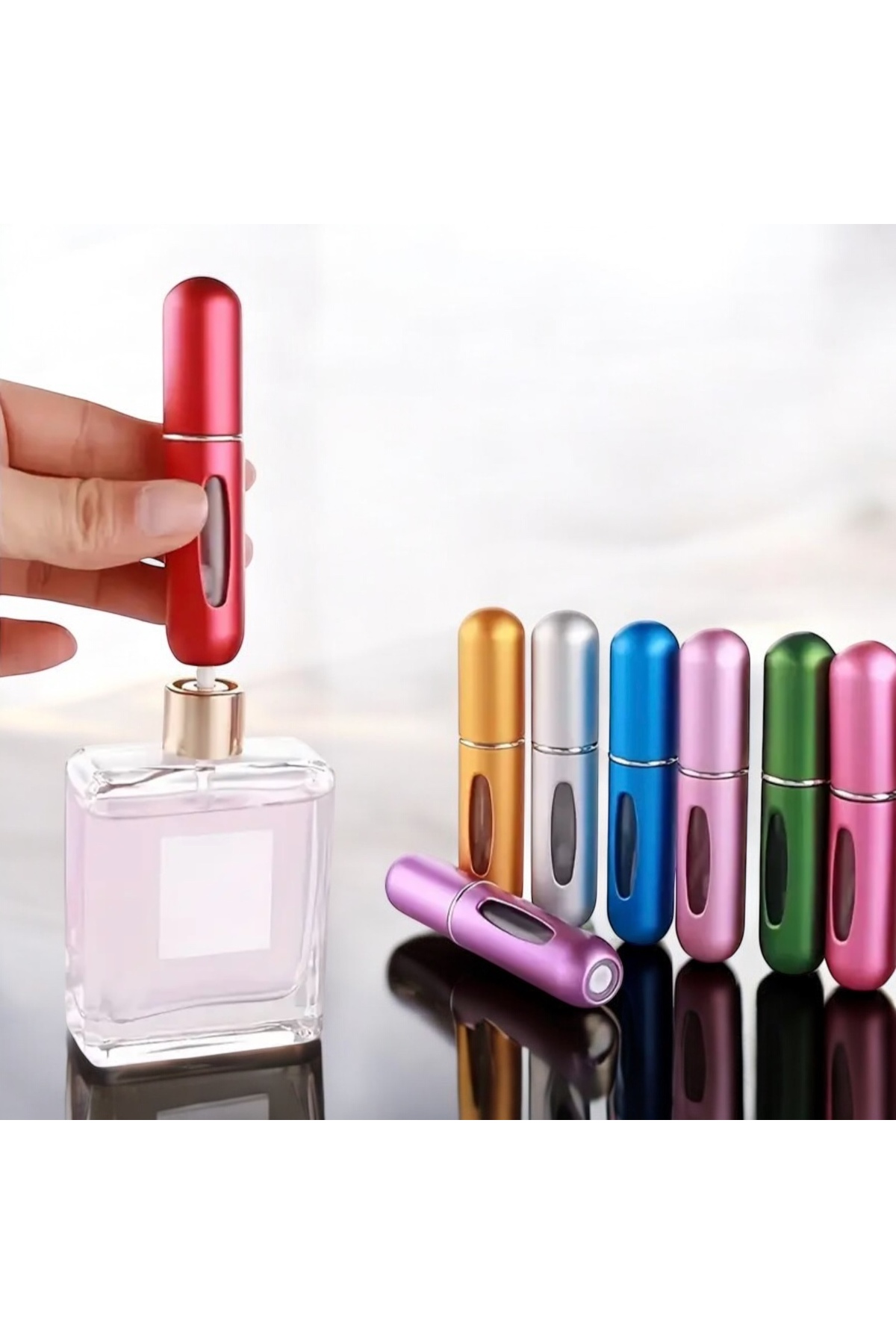 2 Adet Mini Doldurulabilir Taşınabilir Parfüm Şişesi – Şık Ve Kullanışlı Alüminyum Atomizer