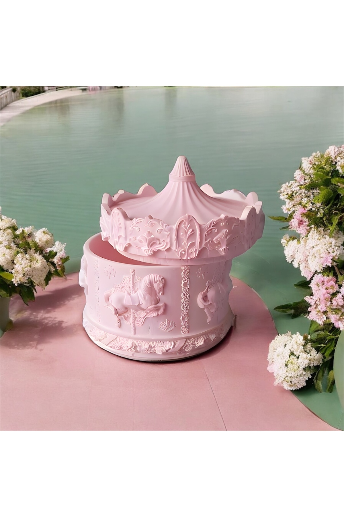 Takı & Mücevher Kutusu 12x10 Cm - Atlı Karınca Özel Tasarım Organizer