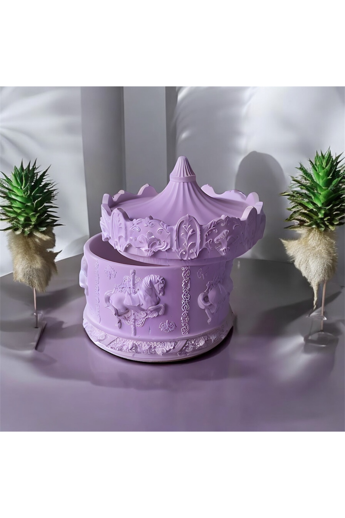 Takı & Mücevher Kutusu 12x10 Cm - Atlı Karınca Özel Tasarım Organizer