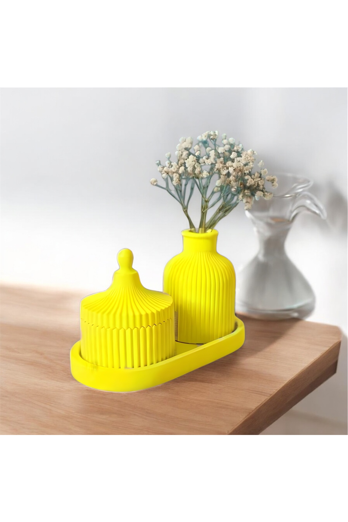 3 Parça Dekoratif Vazo Seti -  Ev Dekorasyonu