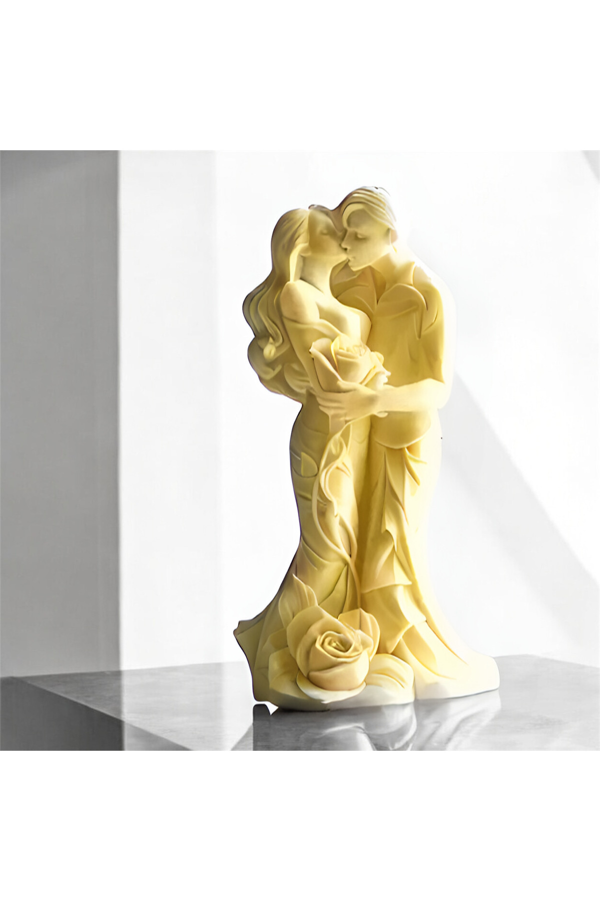 Romantik Çift Heykeli & Biblosu 11x5 Cm – Özel Tasarım Aşkın Simgesi - Sevgili Biblo