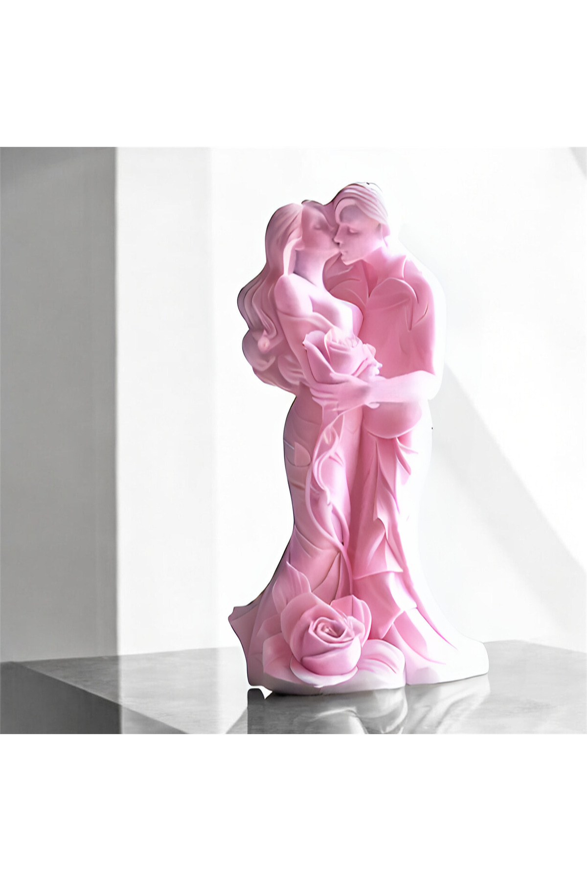 Romantik Çift Heykeli & Biblosu 11x5 Cm – Özel Tasarım Aşkın Simgesi - Sevgili Biblo