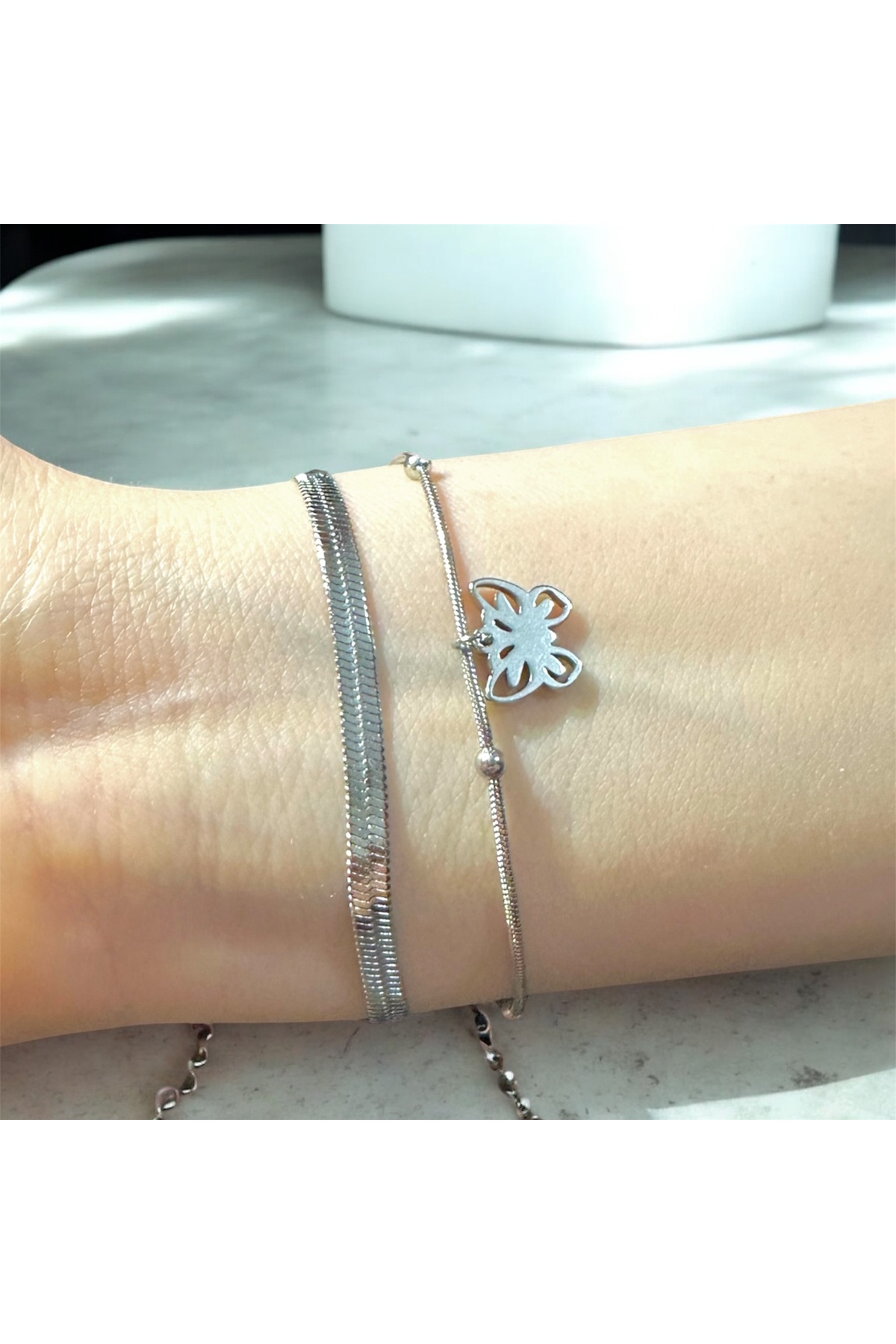 Paslanmaz Çelik Çift Bilekliği - Sevgili Çift Bilekliği Seti - Şık ve Dayanıklı Aksesuar