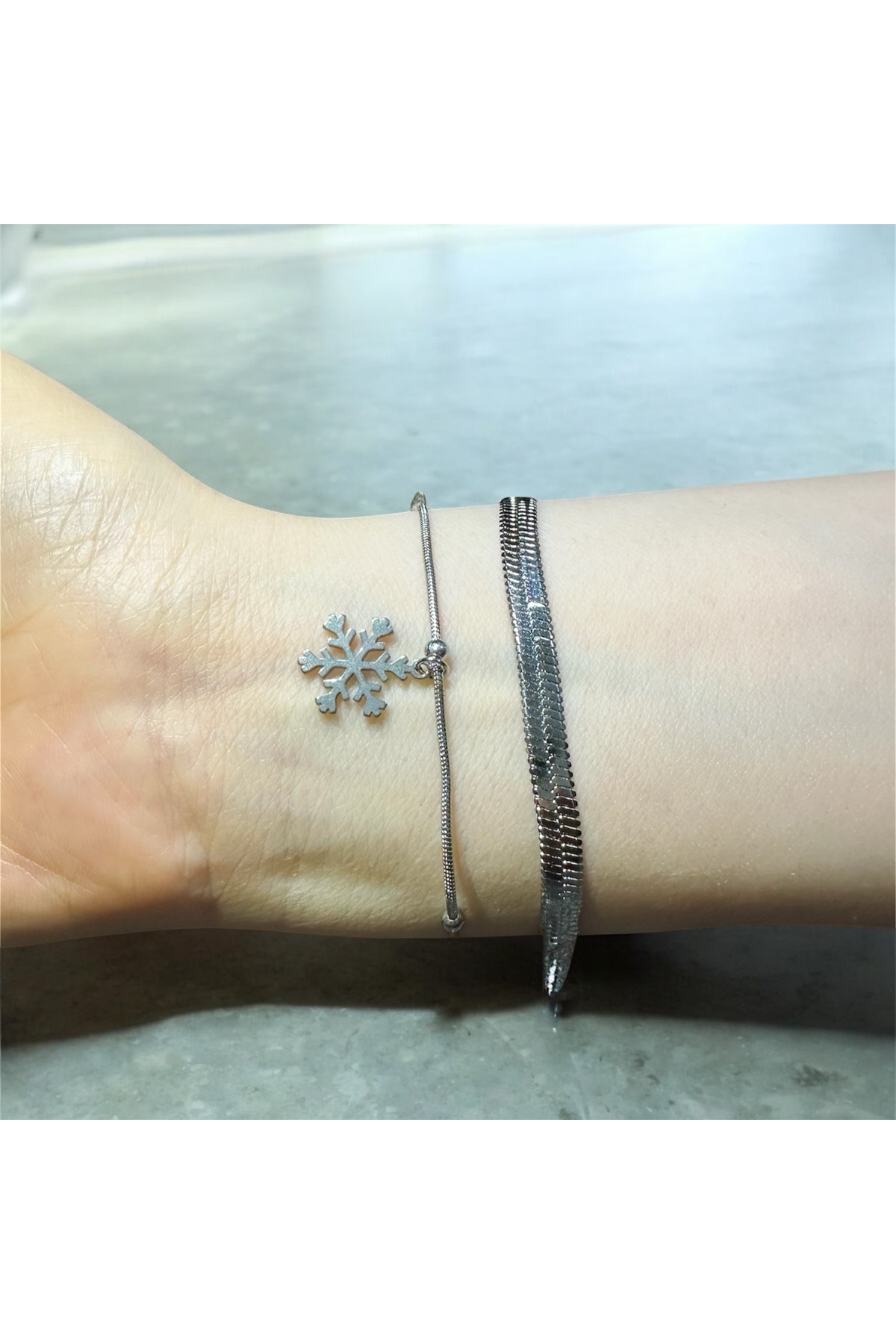 Paslanmaz Çelik Çift Bilekliği - Sevgili Çift Bilekliği Seti - Şık ve Dayanıklı Aksesuar