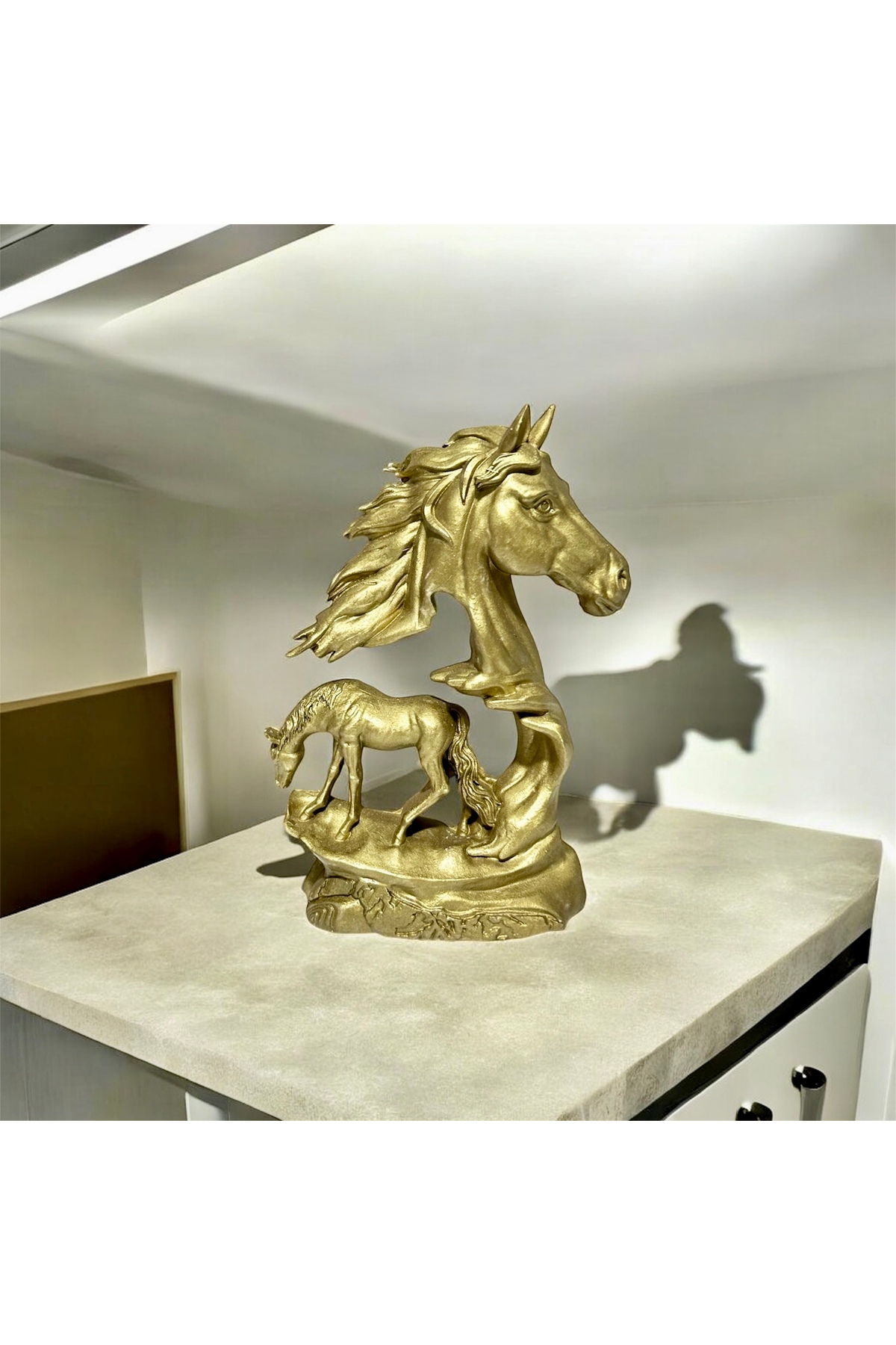 At Heykeli Biblo 12x7 Cm - Özel Tasarım