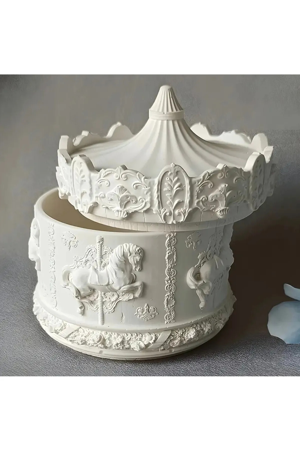 Takı & Mücevher Kutusu 12x10 Cm - Atlı Karınca Özel Tasarım Organizer