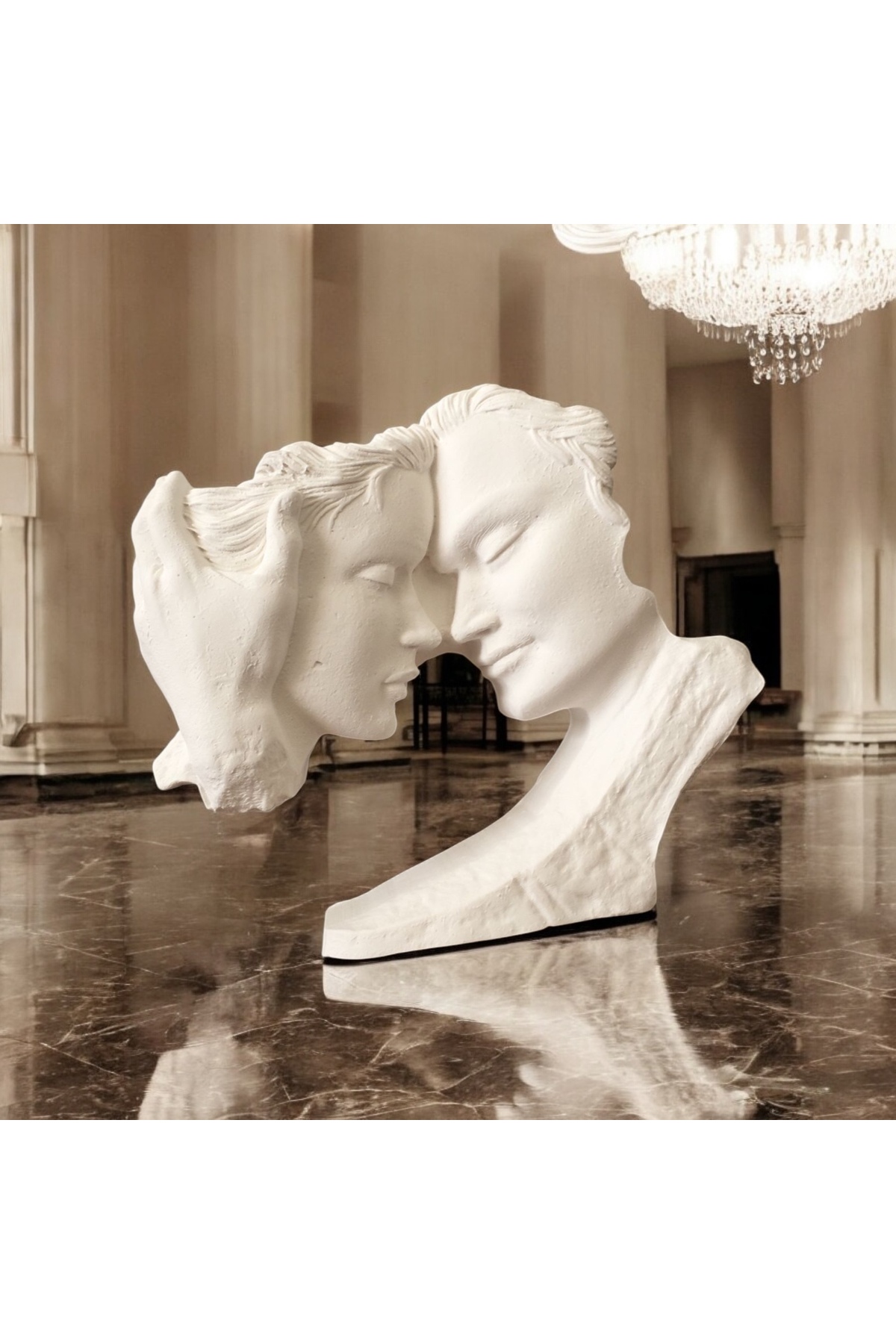 Sonsuz Aşk Heykeli & Biblosu 12x10 Cm - Büyük Boy Özel Tasarım