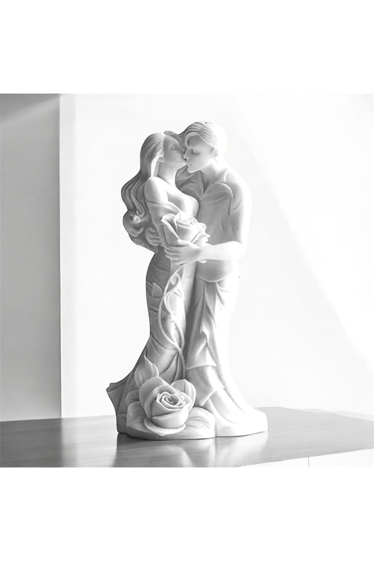 Romantik Çift Heykeli & Biblosu 11x5 Cm – Özel Tasarım Aşkın Simgesi - Sevgili Biblo