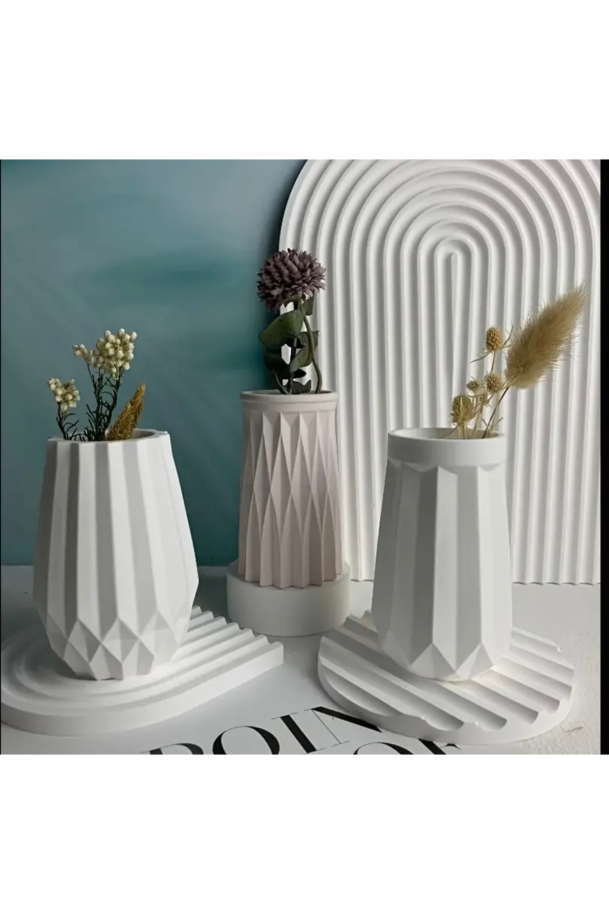 Üçlü Vazo Takımı - Özel Tasarım